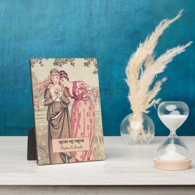 Placa Expositora Hermanas victorianas de Regency personalizadas Bes (Lado)