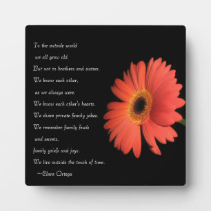 Placa Expositora Hermano Cute / Hermanas Hermanas Cumpleaños