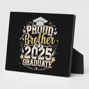 Placa Expositora Hermano Orgulloso De Un Graduado De 2025 Graduació
