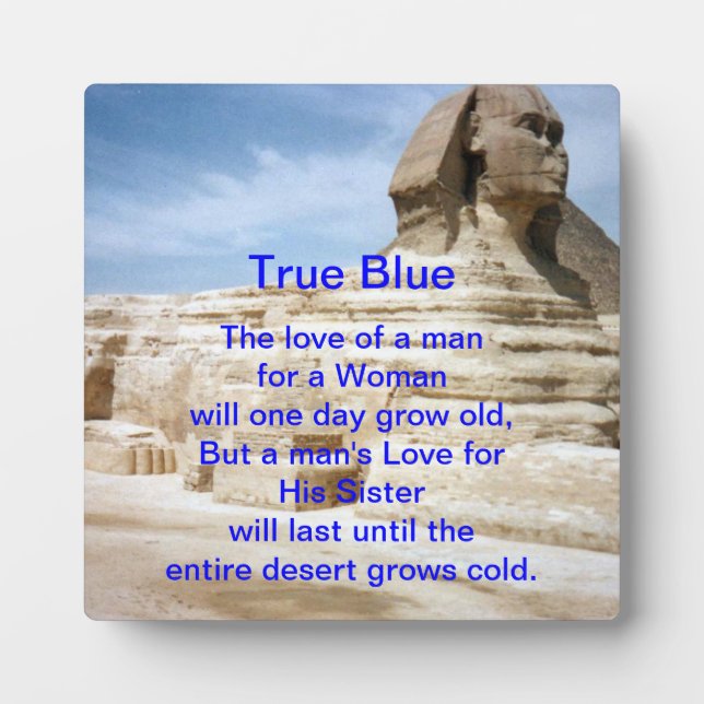 Placa Expositora Hermano y hermana adoran a Plaque (Frente)