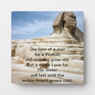 Placa Expositora Hermano y hermana adoran a Plaque