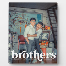 Placa Expositora Hermanos | Fotografía personalizada moderna de mar