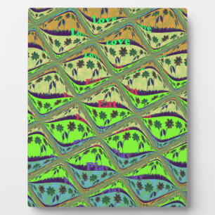 Placa Expositora Hermosa Belleza Floral en Jardín Ecléctico