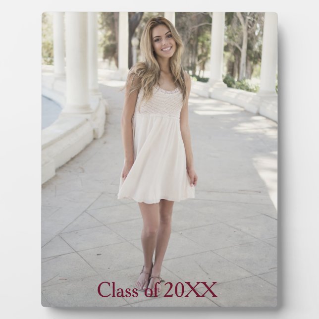Placa Expositora Hermosa foto de graduados (Frente)