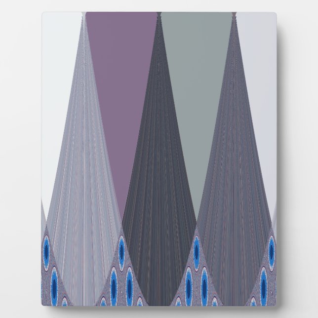 Placa Expositora Hermosa impresión de arte de diseño de Chevron (Frente)