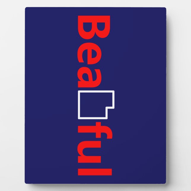 Placa Expositora Hermosa Utah (Frente)