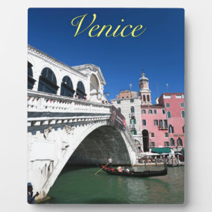 Placa Expositora Hermosa Venecia, puente Rialto