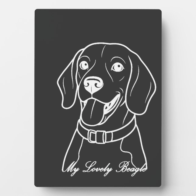 Placa Expositora Hermoso Beagle (Frente)