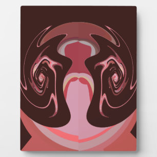 Placa Expositora Hermoso diseño de impresión en un motivo de cimarr