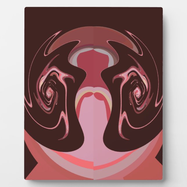 Placa Expositora Hermoso diseño de impresión en un motivo de cimarr (Frente)