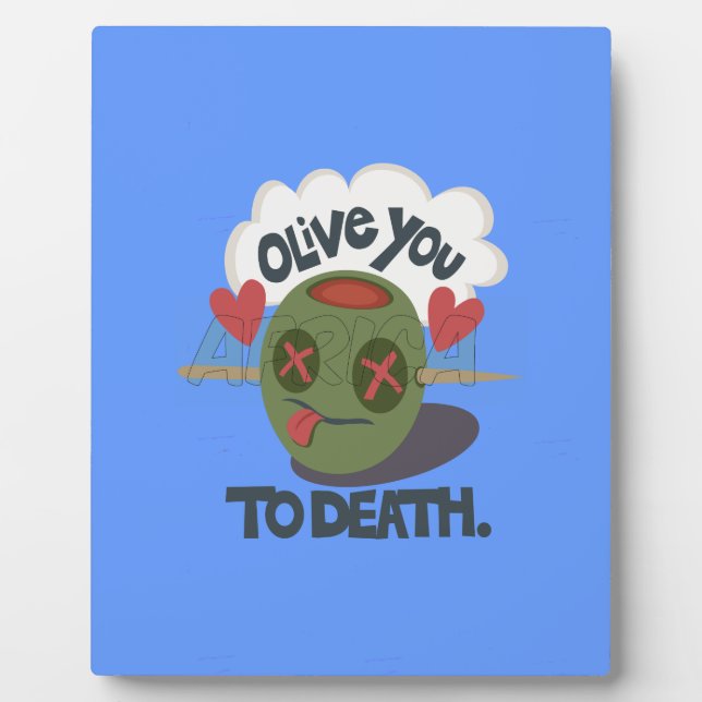 Placa Expositora Hermoso Guay I love Africa Art (Frente)