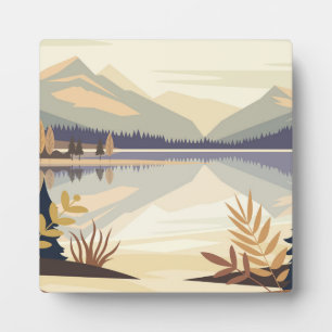 Placa Expositora Hermoso paisaje montañoso