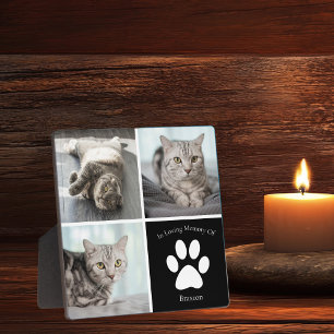 Placa Expositora Hermoso recuerdo de gato personalizado con foto