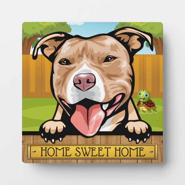 Placa Expositora Hermosos perros Plaques (Frente)