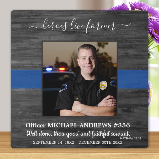 Placa Expositora Héroes en memoria de la policía en vivo para ofici (Subido por el creador)