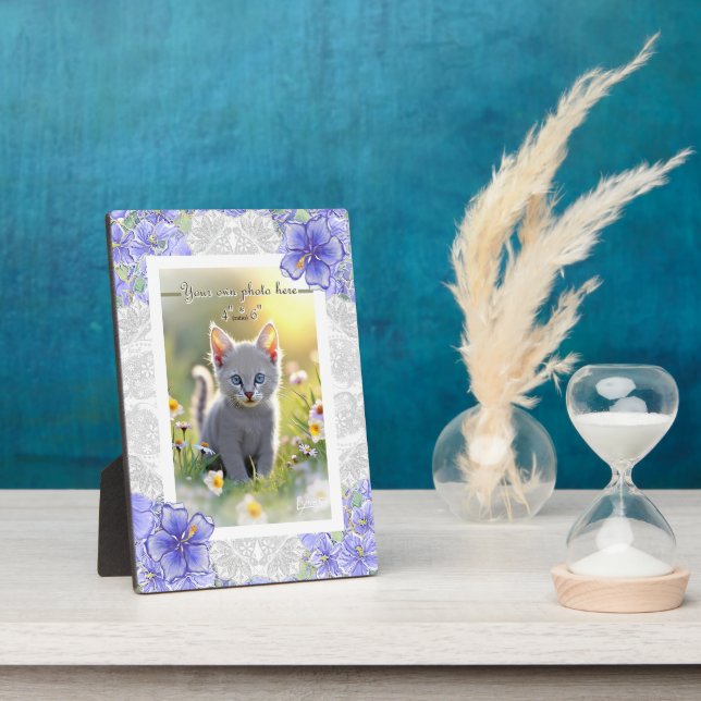 Placa Expositora Hibiscus & lace BLUE (Lado)