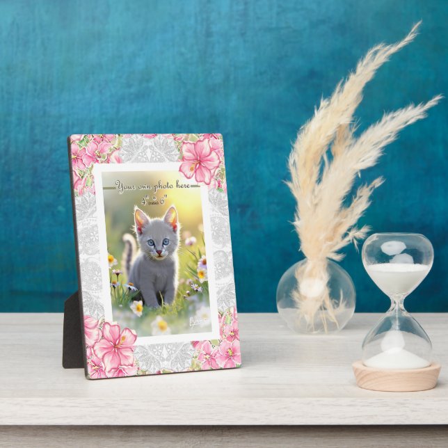 Placa Expositora Hibiscus & lace PINK (Lado)