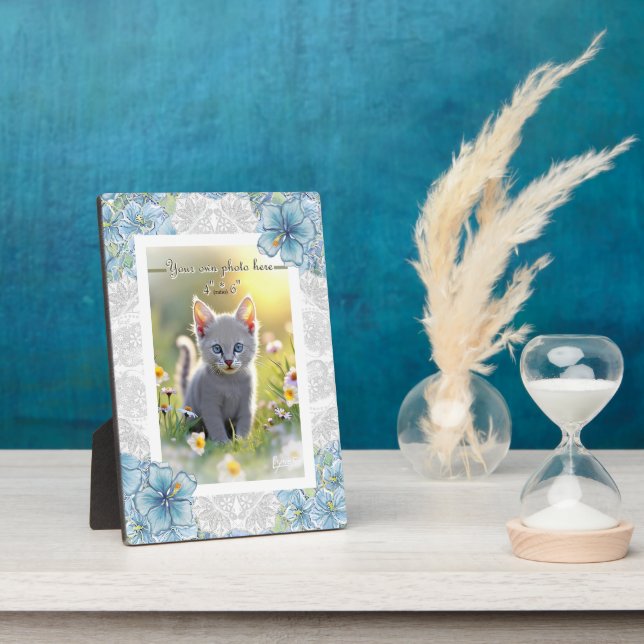 Placa Expositora Hibiscus & lace TURQUOISE (Lado)