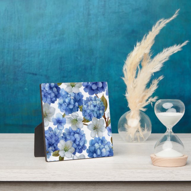 Placa Expositora Hidrangea y el florecimiento del cerezo (in situ)