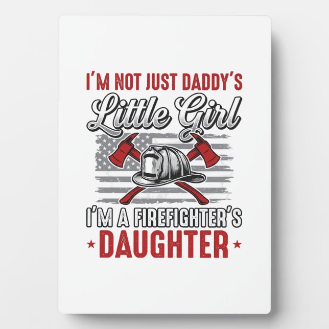 Placa Expositora Hija Bombero Vintage (Frente)