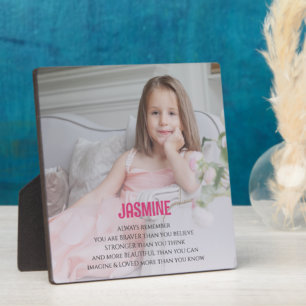 Placa Expositora Hija de cita de foto corta