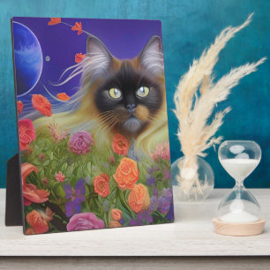 Placa Expositora Himalayan Cat in the Garden