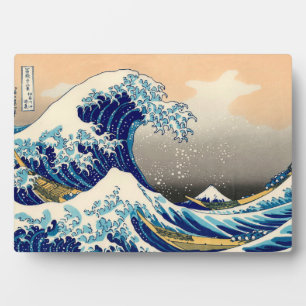 Placa Expositora Hiroshige La Gran Ola De Kanagawa