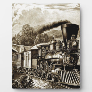 Placa Expositora Historial de locomotoras de motores de vapor