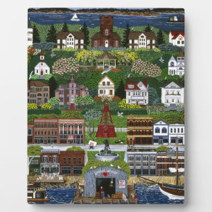 Placa Expositora Histórico Puerto Townsend, Washington