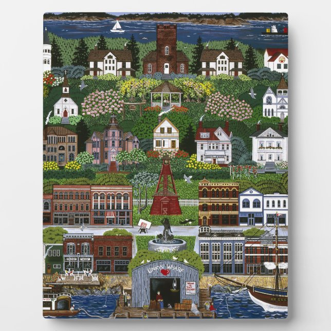 Placa Expositora Histórico Puerto Townsend, Washington (Frente)