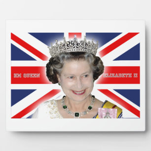 Placa Expositora HM Queen Elizabeth II - Foto pro