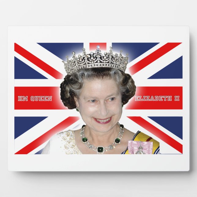 Placa Expositora HM Queen Elizabeth II - Foto pro (Frente)