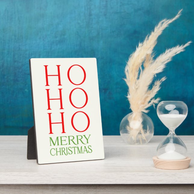 Placa Expositora Ho Ho Ho Ho Feliz Navidad (Lado)