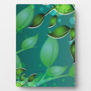 Placa Expositora Hojas de jardín frescas