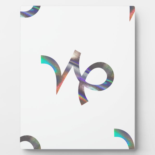 Placa Expositora holograma Capricornio (Frente)