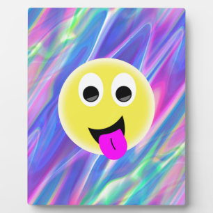 Placa Expositora Holograma de emoji