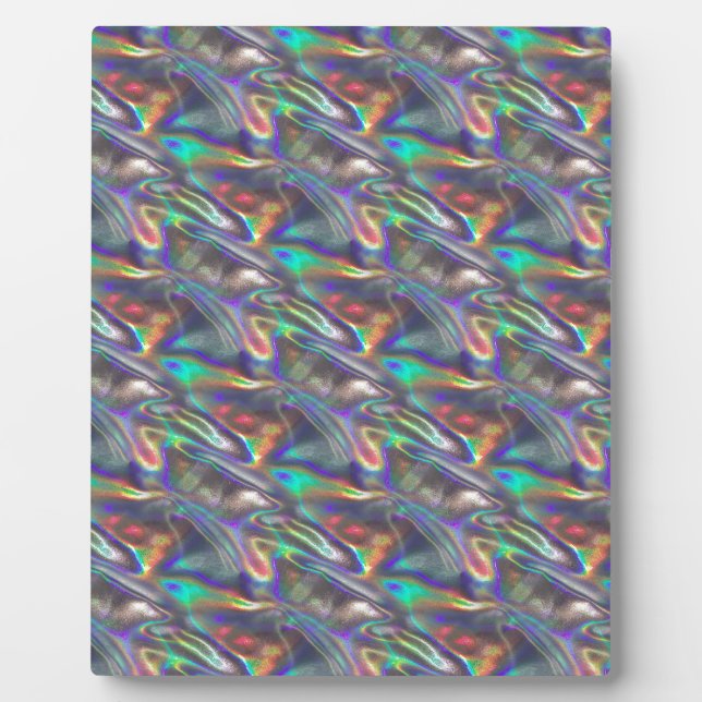 Placa Expositora holographic silver (Frente)