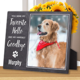 Placa Expositora Homenaje favorito de Mascota personalizado en memo