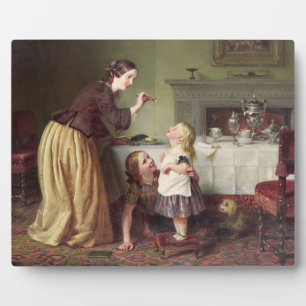 Placa Expositora Hora del desayuno - Juegos de la mañana (aceite so