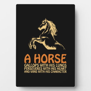 Placa Expositora Horse Art A Horse Gallops