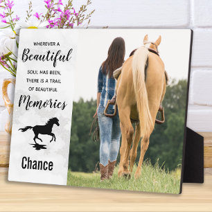 Placa Expositora Horse Loss Photo Keepsake - Horse Memorial