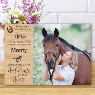 Placa Expositora Horse Memorial Equestrian Keepsake
