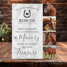 Placa Expositora Horse Memorial Gift - Equine Photo