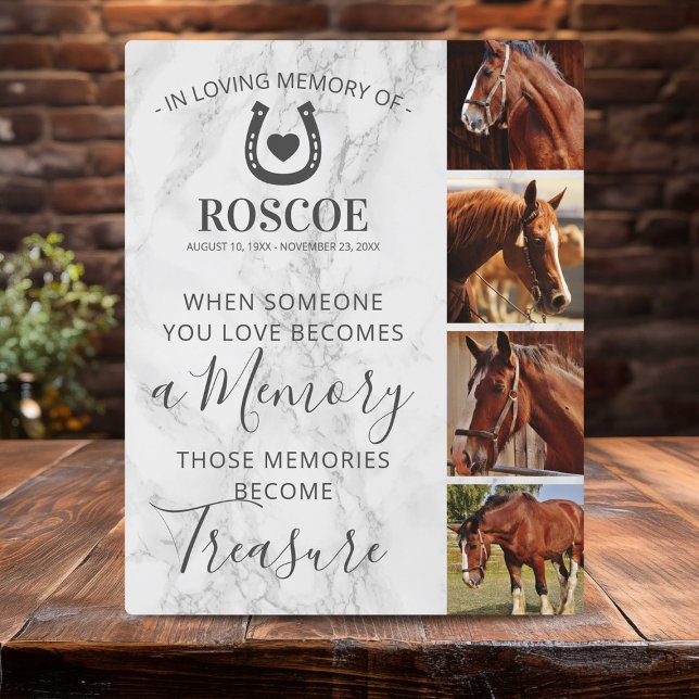 Placa Expositora Horse Memorial Gift - Equine Photo (Subido por el creador)