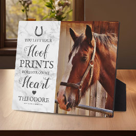 Placa Expositora Horse Memorial - Pet Sympathy Photo