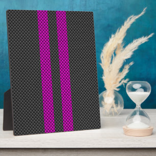 Placa Expositora Hot Fuchsia Carreras rosa Stripes Carbon Fibra Sty