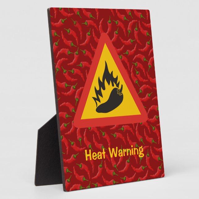 Placa Expositora Hot pepper danger sign (Lado)