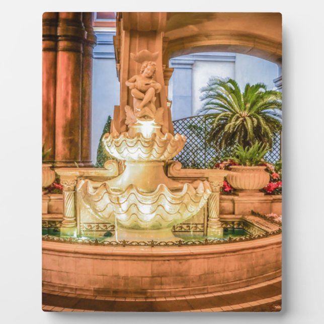 Placa Expositora Hotel Belagio Las Vegas Nevada Fountain Resort (Frente)