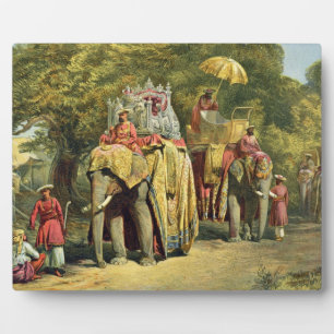 Placa Expositora Howdah, Estado del Gobernador General, 1863 (cromo