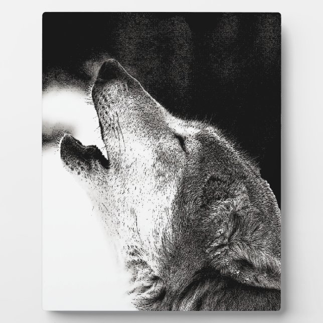Placa Expositora Howling Wolf (Frente)